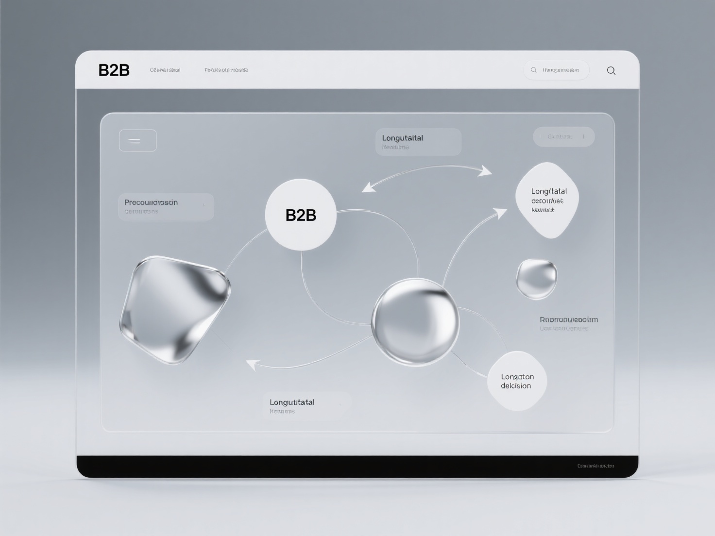如何分析和优化B2B网站中长尾关键词的布局，以适应复杂的采购决策流程？