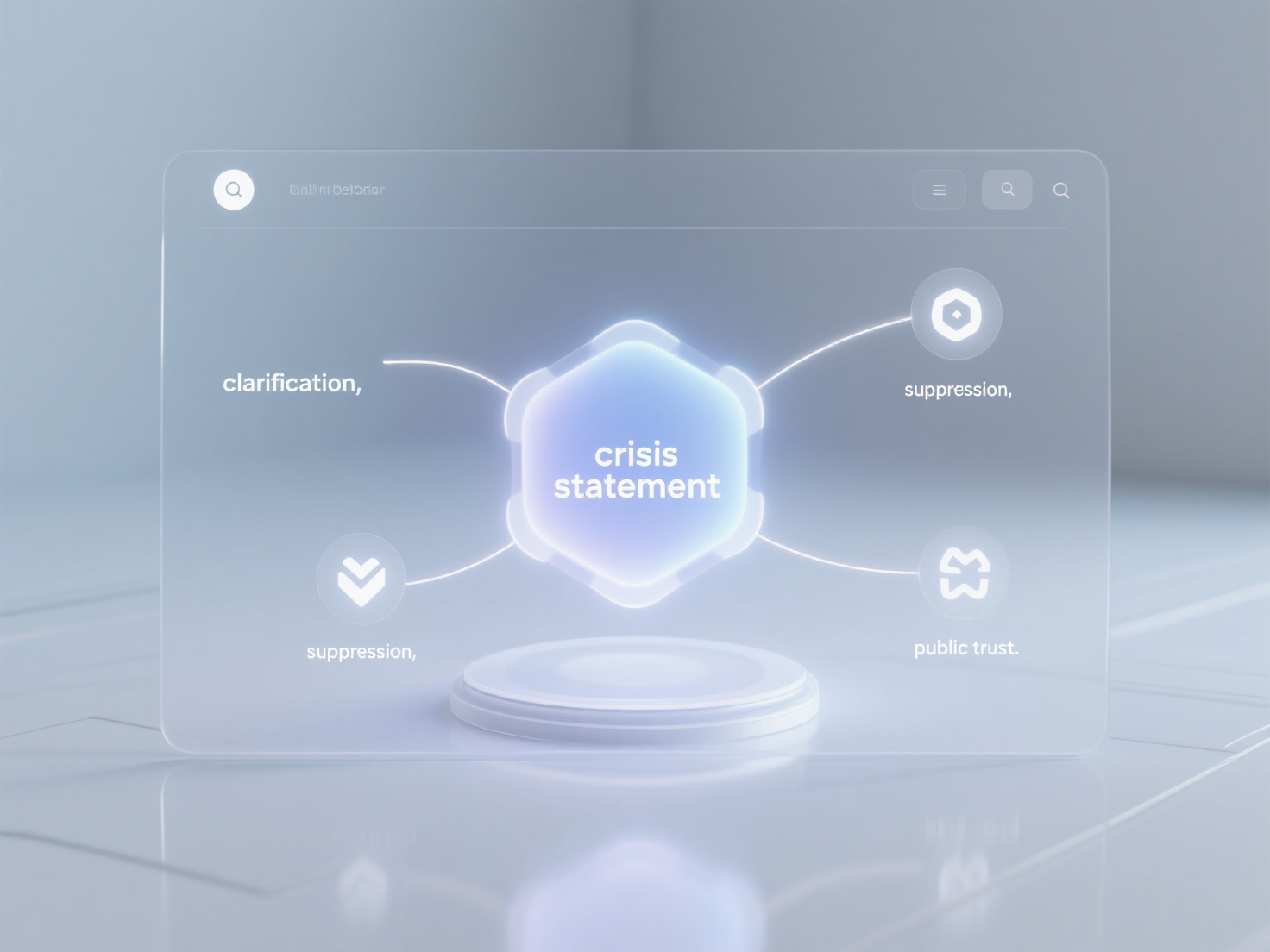 负面内容压制策略中，如何利用危机公关声明进行澄清？